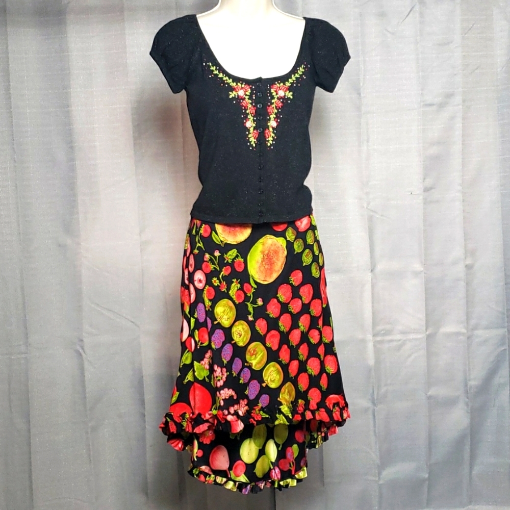 Vintage Betsy Johnson Shirt and Skirt set!
